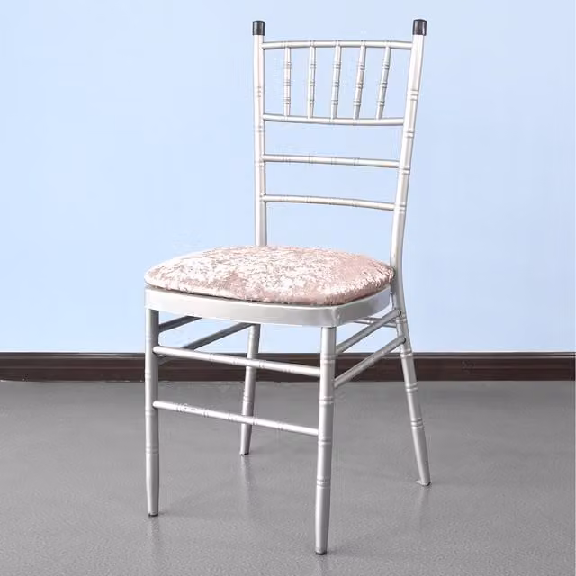 Neel Blue Velvet Dining Chair Seat Cover with Stretchy Elastic and Non-Slip Protection