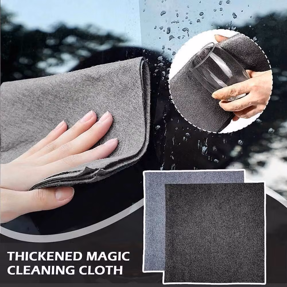 PAWNORA Microfiber Glass Wiping Rags, Grey, 20 Pack, W/D/H: 20 x 30 x 0.2 cm – 4