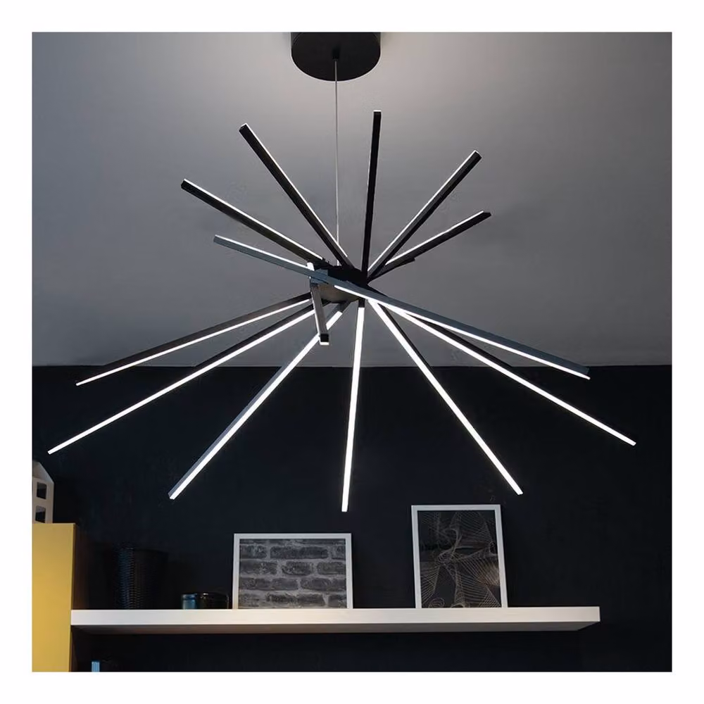 Netlighting SHANGHAI LED Pendant Ceiling Light, Black, W: 113 cm, D: 51.5 cm – 3