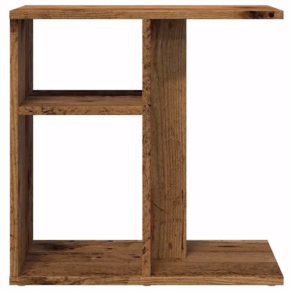 Berkfield Home Old Wood Side Table in Brown, W/D/H: 50 x 30 x 50 cm – 4