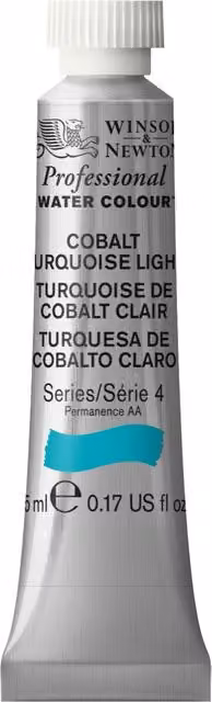 Winsor and Newton Professional Watercolour Paint, Cobalt Turquoise Light, 5ml