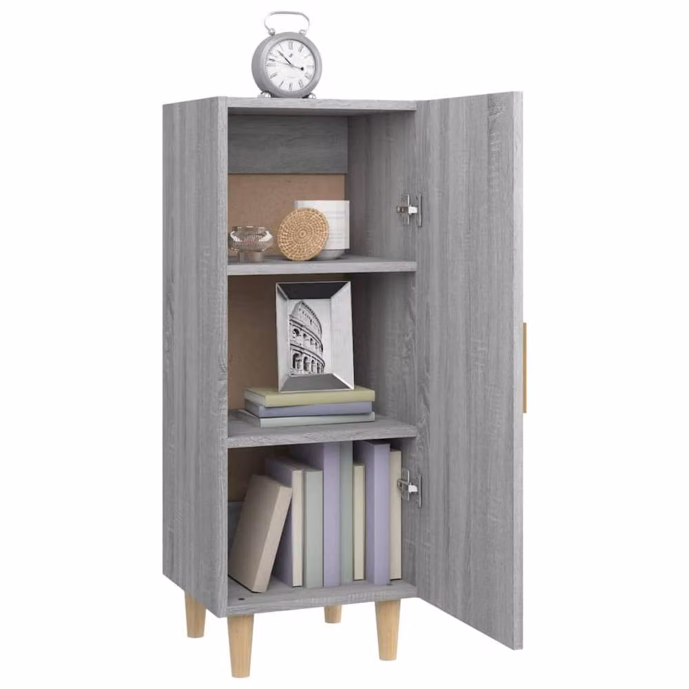 Berkfield Home Grey Sonoma Sideboard in Engineered Wood, W/D/H: 34.5 x 34.0 x 90.0 cm – 3