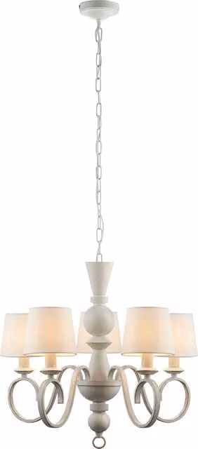 Perch & Parrow Arthur Multi Arm Suspended Pendant Light in White
