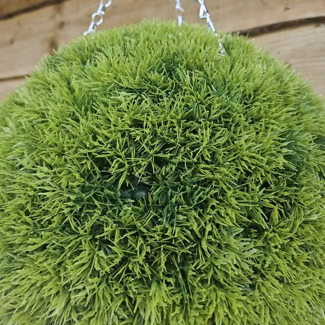 Best Artificial Green Grass Moss Topiary Ball, Diameter: 28 cm
