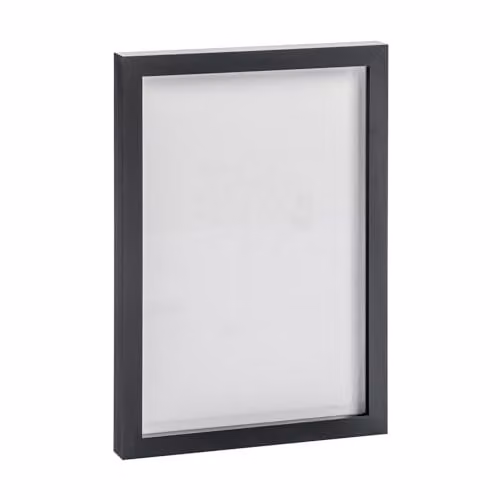 Nicola Spring Black Minimalist Rectangular A4 Photo Frame for Wall Mounting or Freestanding Display, Fits 20 x 30 cm