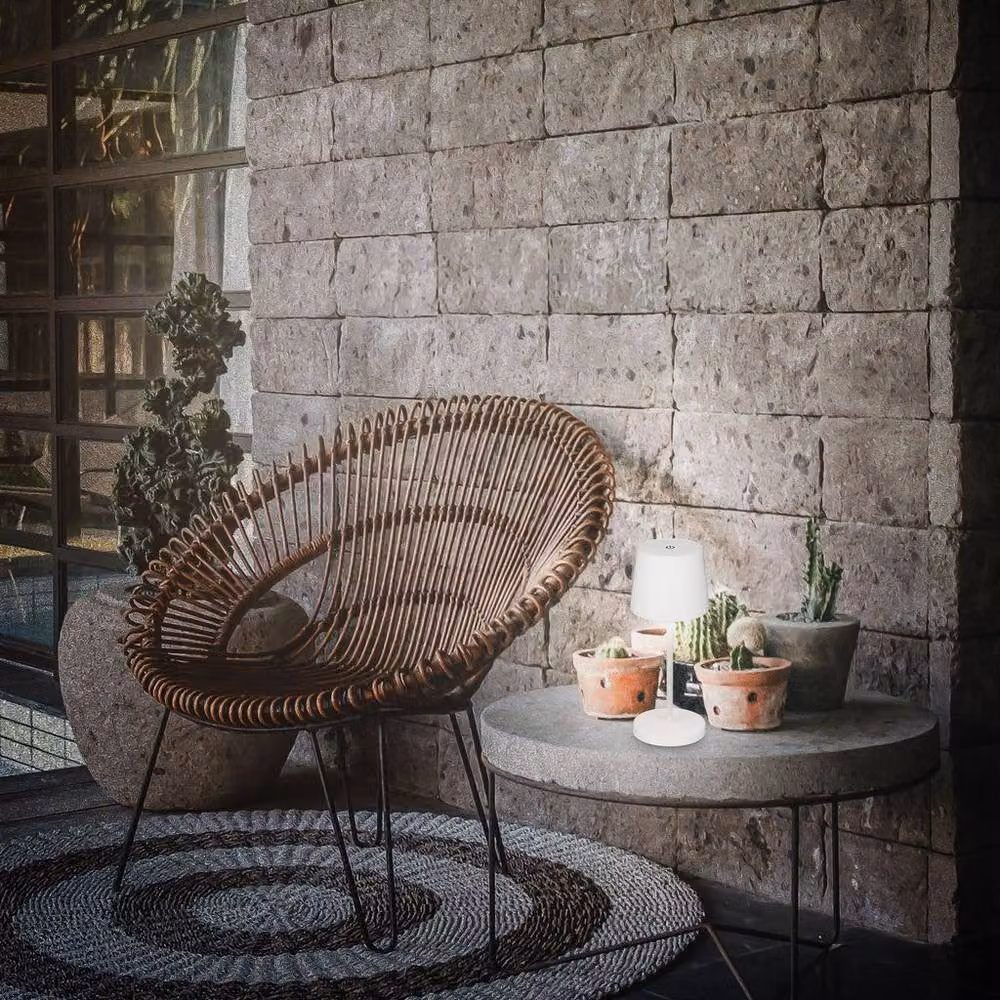 Briloner Set of 2 White Rechargeable LED Table Lamps with Dimmable Warm White Light – 7
