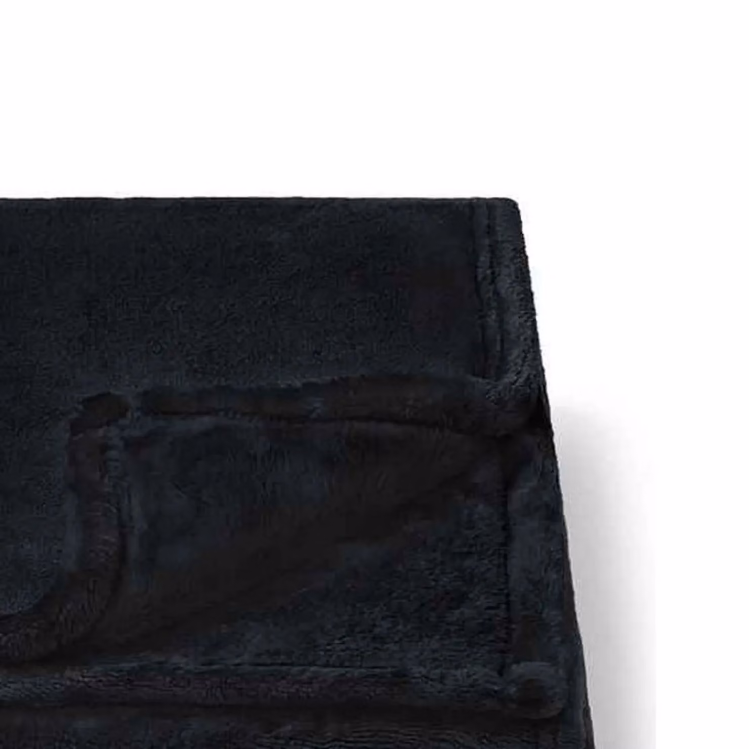 Brand Lab Fluffy Black Fleece Blanket – 2