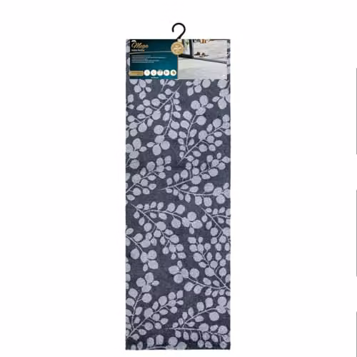 JVL Mega Mat Machine Washable Entrance Runner and Doormat Set, Branches, Grey, W/D/H: 150 x 57 x 2 cm – 8