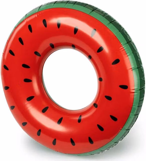 Splash! Inflatable Swim Ring, Red, Diameter: 90 cm