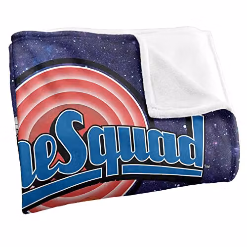 Warner Bros. Space Jam Tune Squad Silky Touch Super Soft Fleece Throw Blanket, Multicolour, W: 91 cm, D: 147 cm – 2
