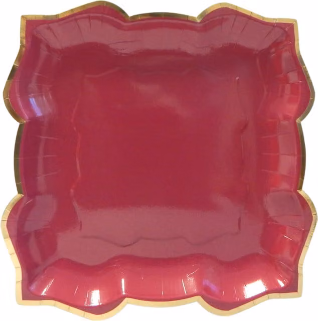 Lotus Large Solid Purple Dinner Party Plates