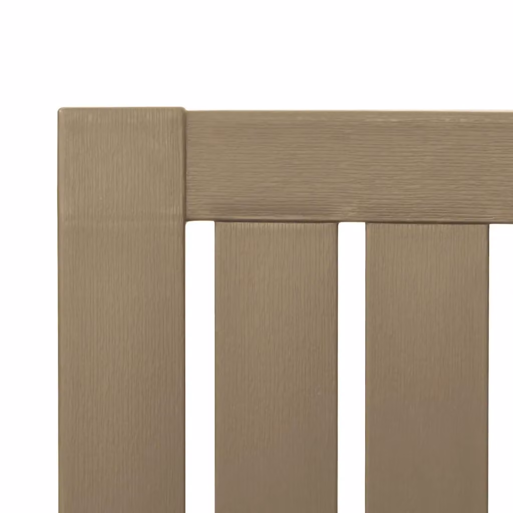 Berkfield Home Garden Adirondack Chair in Light Brown Polypropylene – 4