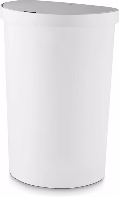 Tower 50L Curved Sensor Bin in White