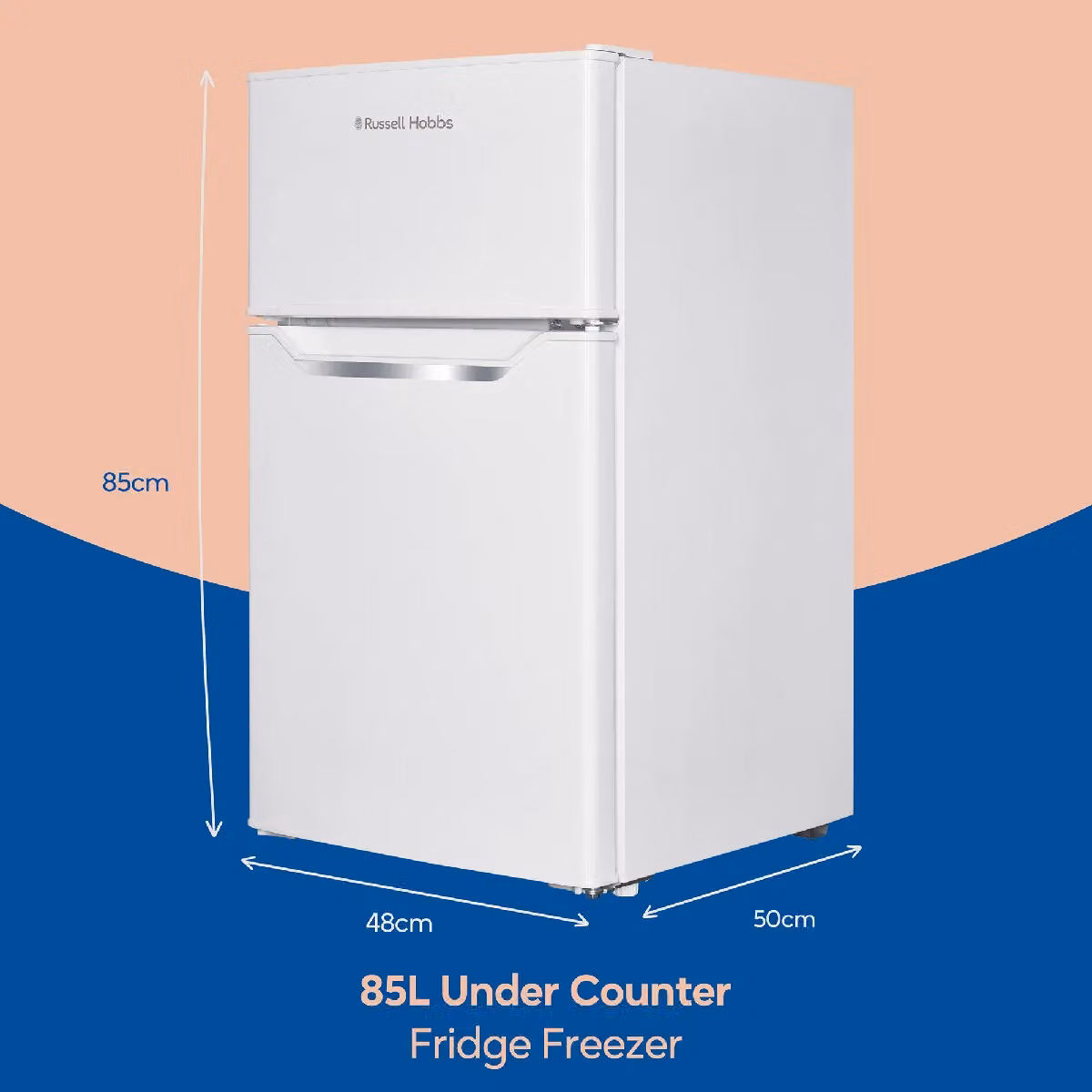 Russell Hobbs 85L Undercounter Fridge Freezer in White – 2