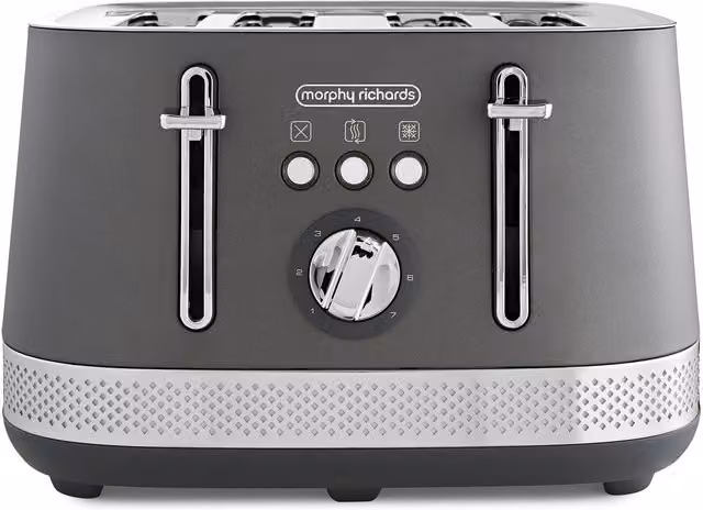Morphy Richards Illumination 4-Slice Toaster in Dark Grey – 1