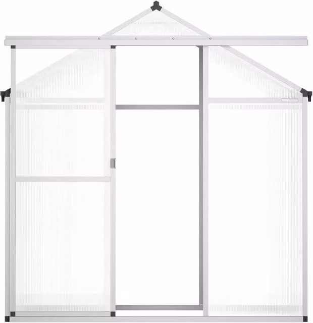 VOGREX Polycarbonate Outdoor Walk-in Greenhouse in Clear