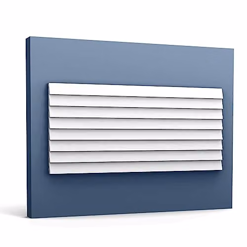 Orac Decor WX204 Modern Ripple 3D Wall Panel, White, 2 m – 1