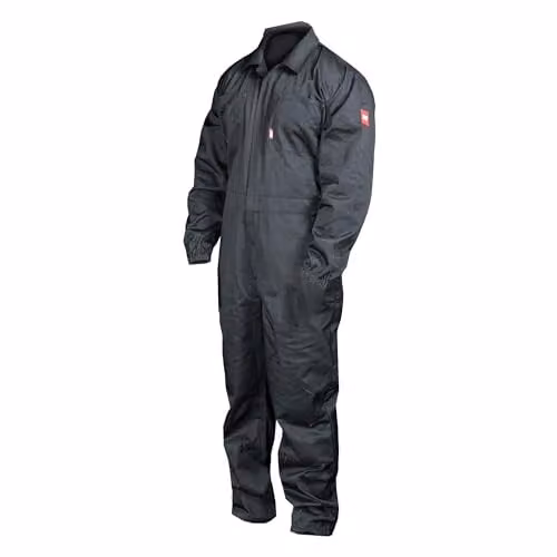 Scan Black Polycotton Coverall Boiler Suit, Size XXL