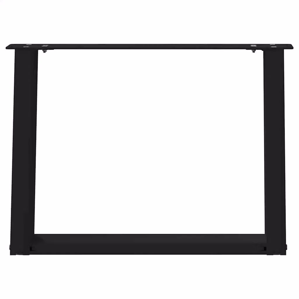 Berkfield Home U-Shaped Coffee Table Legs, 2 Piece Black Steel Set, H: 60 cm, W: 42.5 cm – 3