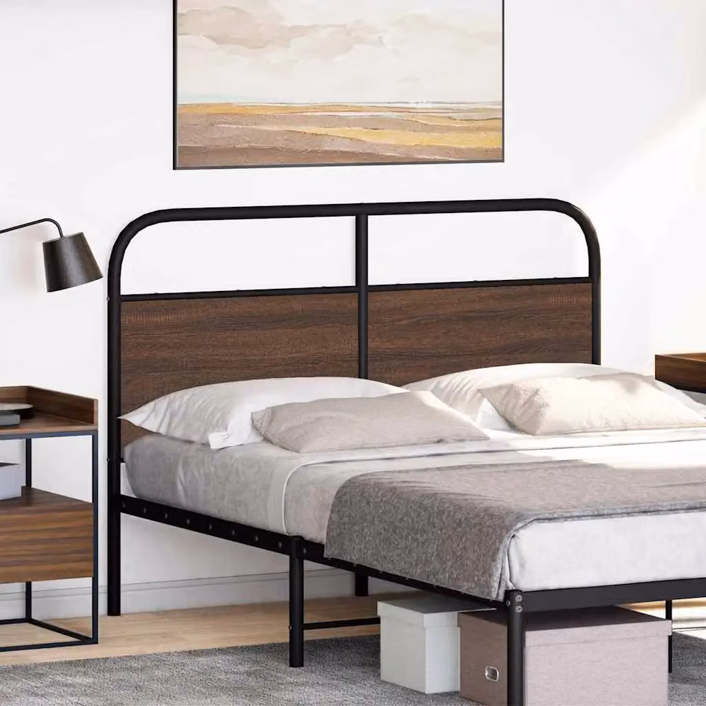Berkfield Home Classic Headboard in Brown Oak, Width: 135 cm – 2