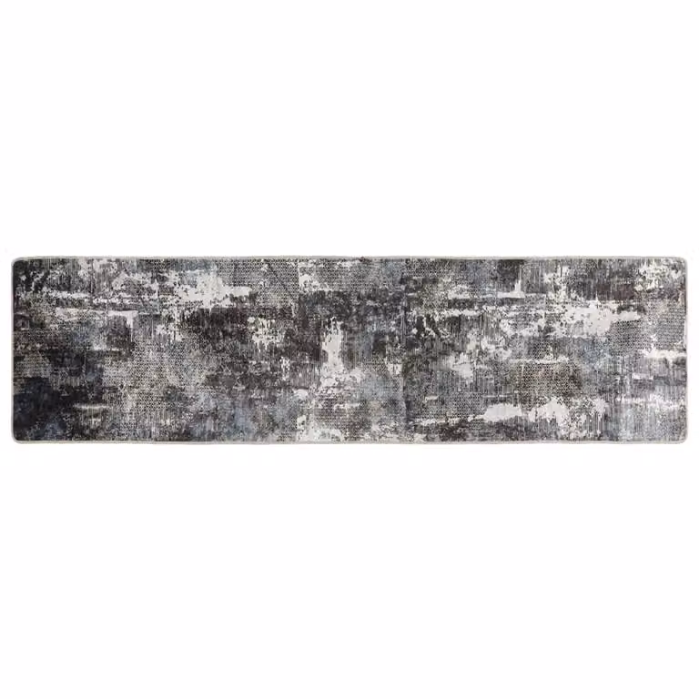 Berkfield Home Washable Multicolour Anti Slip Modern Rug W: 80 cm, L: 300 cm