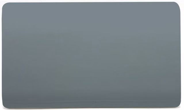 Trendi Switch Artistic Modern Glossy Decorative Double Wall Blanking Plate in Grey – 1