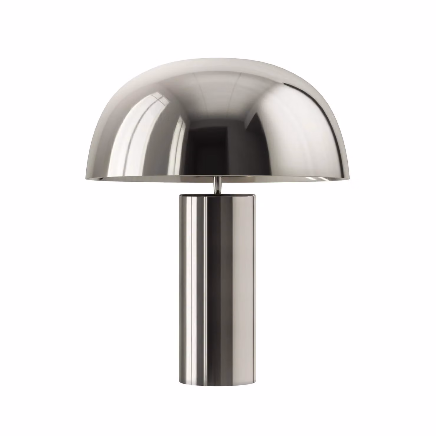 Dome Deco VINTON Silver Metal Table Lamp
