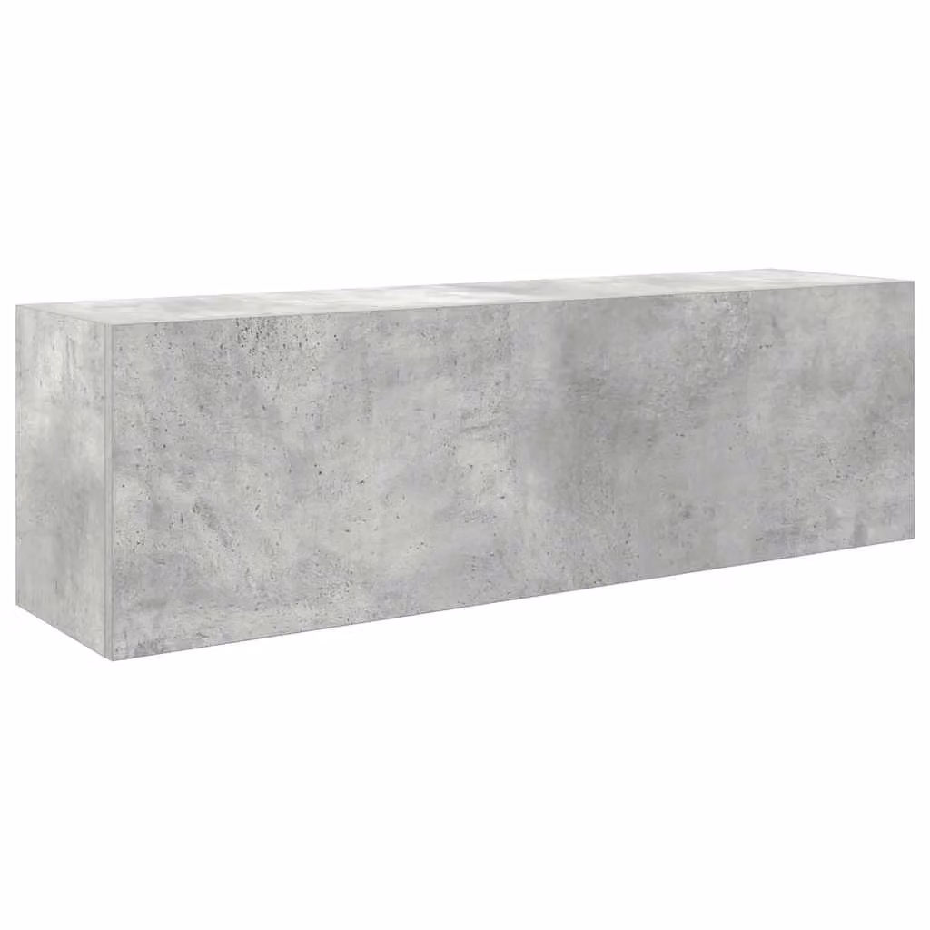 Berkfield Home Wall Mounted Bathroom Cabinet in Concrete Grey, W: 100 cm, D: 25 cm, H: 30 cm – 2