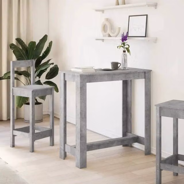EONLION Bar Table in Concrete Grey