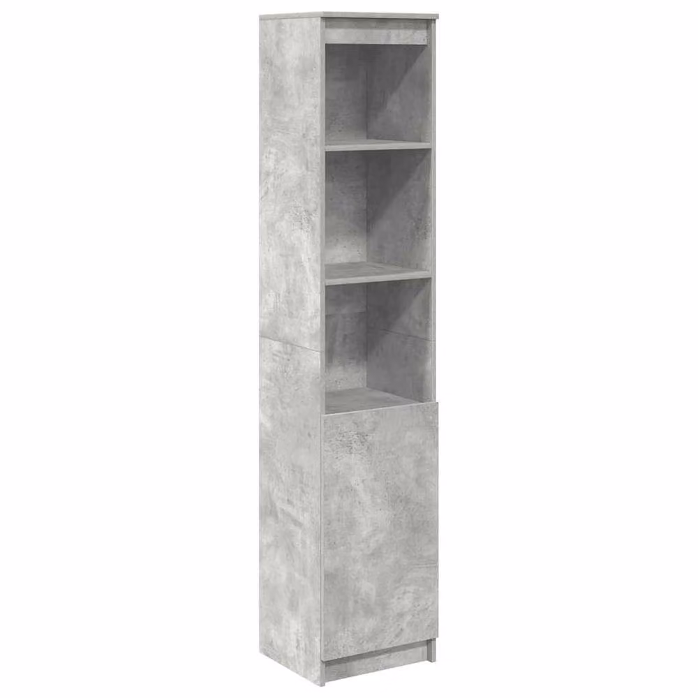 Berkfield Home Modern Highboard in Concrete Grey, W/D/H: 37.5 x 35 x 180 cm – 2