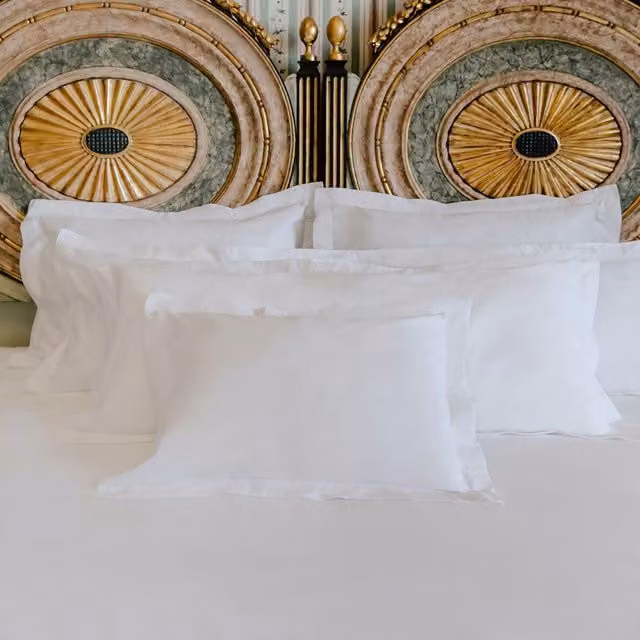 Porto White 400 TC Cotton Percale Bedding Set