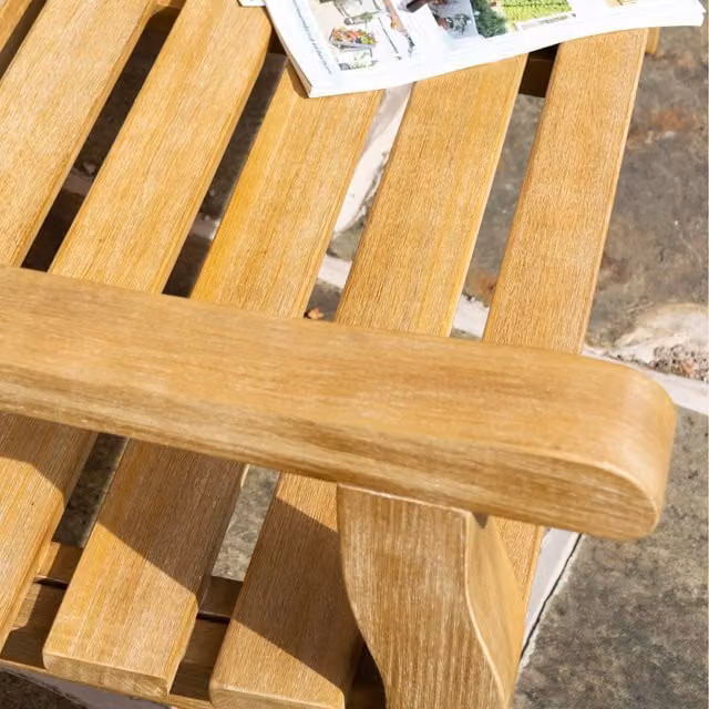 Rowlinson Tuscan Heavy Duty 2-Seater Acacia Wood Garden Bench in Natural Brown