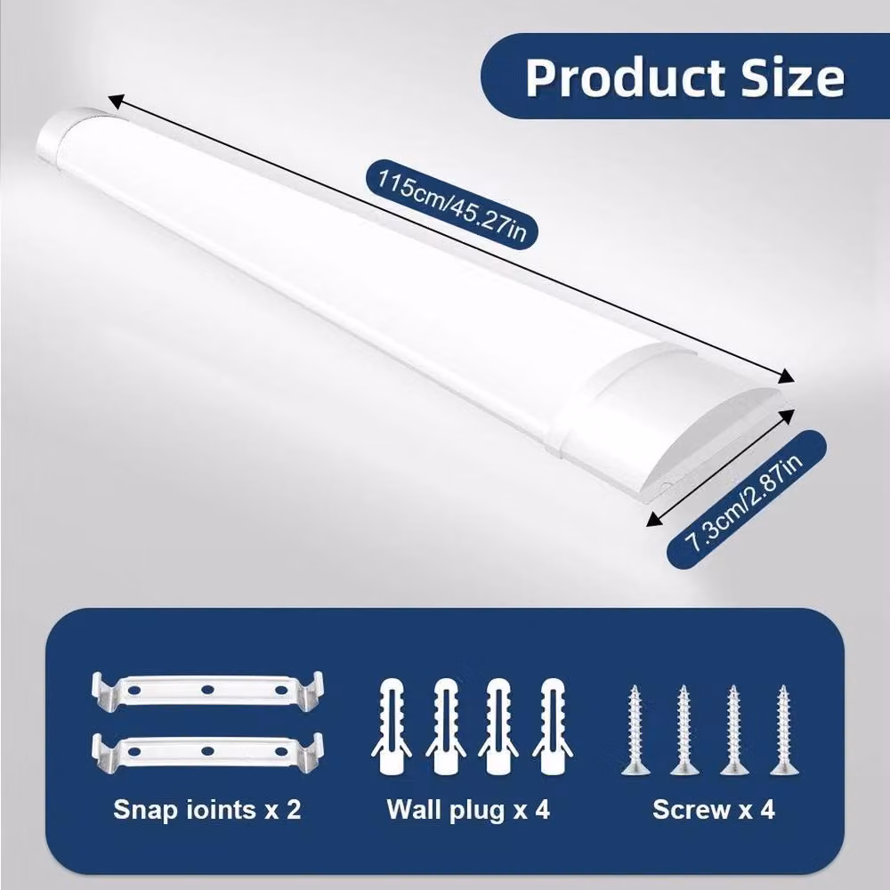 NESTLUNE White Slimline LED Batten Tube Light Linear 1200mm Ceiling Panel – 3