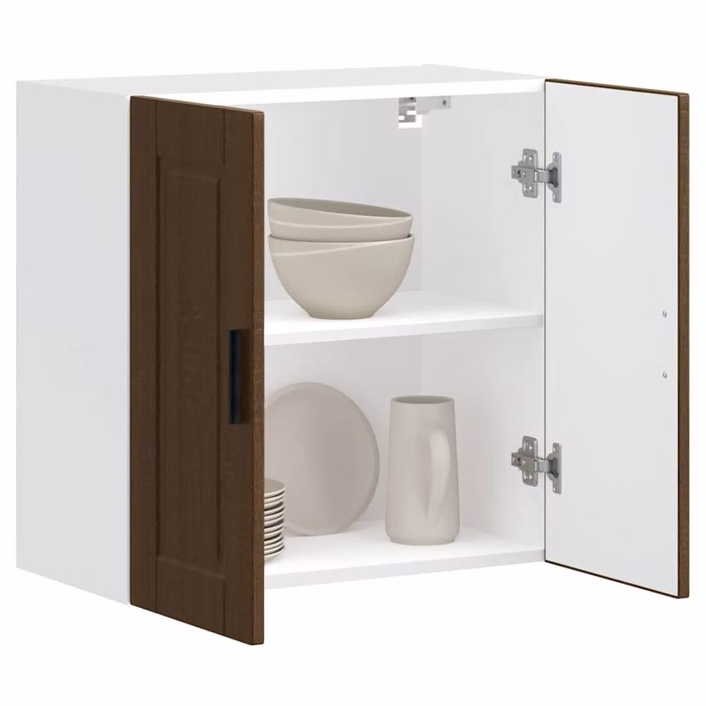 Berkfield Home Porto Brown Oak Kitchen Wall Cabinet – 3