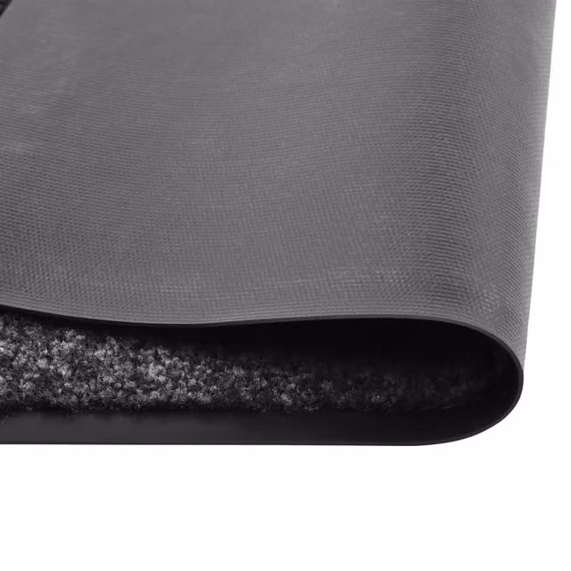 Berkfield Home Washable Non-Slip Black Doormat W/D/H: 180 x 120 cm – 1