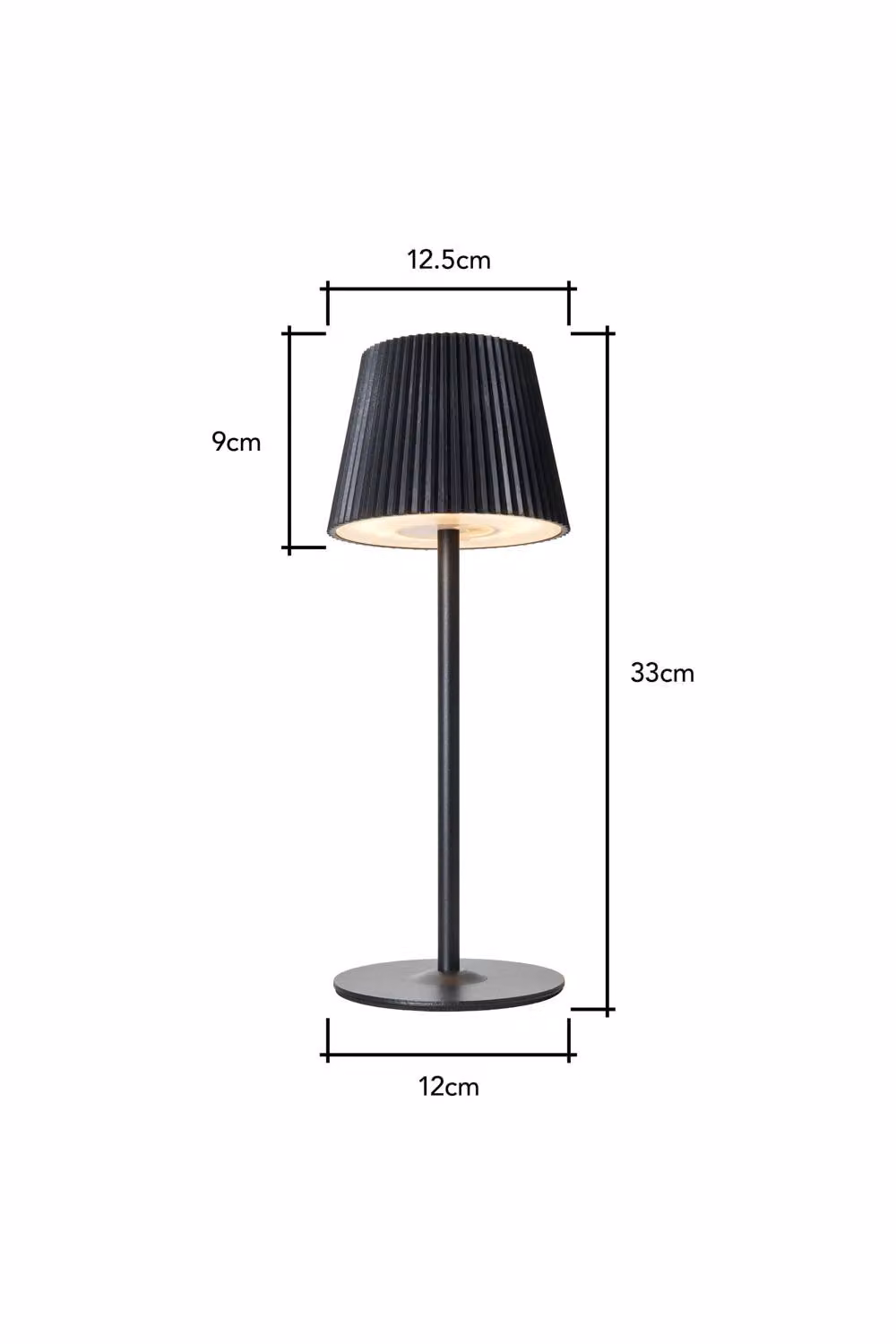 BHS Lighting Esther Rechargeable LED Table Lamp in Black – 4