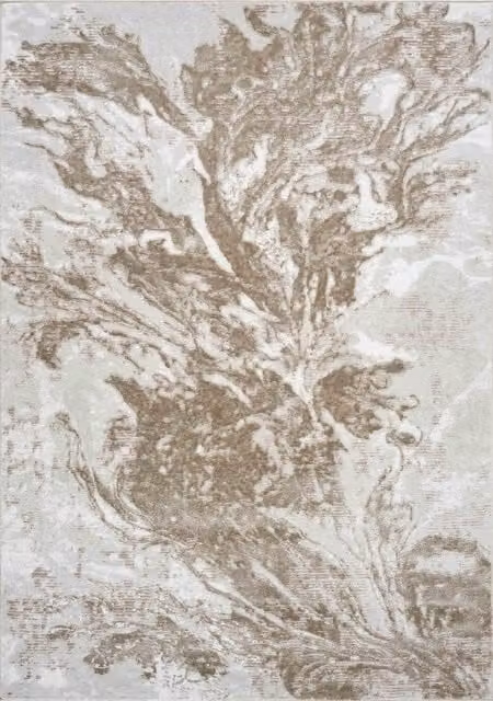 Desire Rugs Serenity Modern Abstract Area Rug in Stone and Grey, W: 160 cm, L: 230 cm