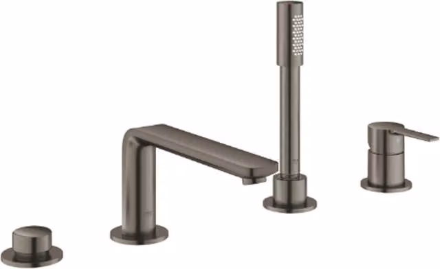 Grohe Lineare 4H Bath Filler in Brushed Hard Graphite, Grey, 19577AL1