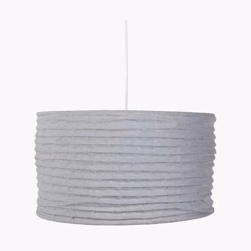 Ruma Grey Jute Drum Pendant Lampshade, Diameter: 35 cm – 2