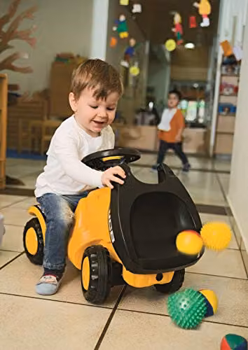 Rolly Toys JCB Mini Trac Ride-On Sand Vehicle with Light and Sound, Yellow – 2