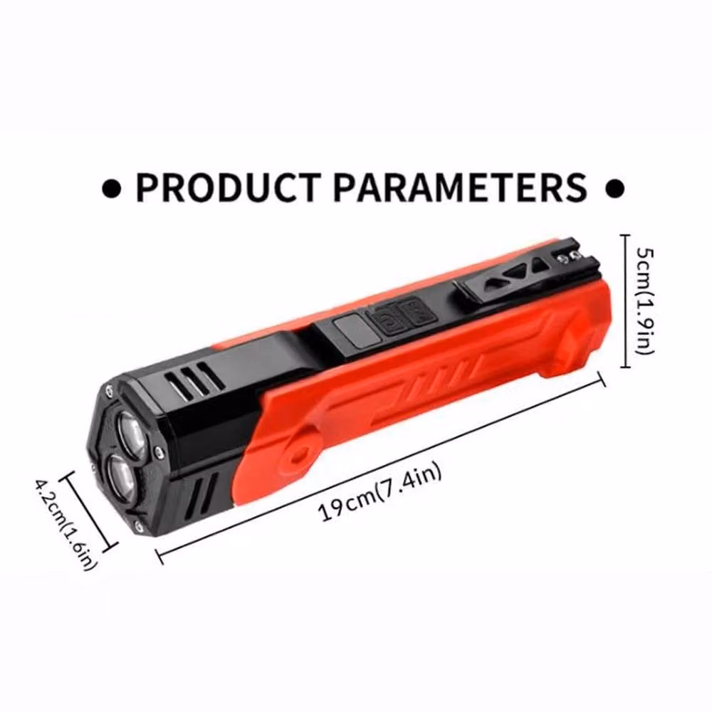 NESTLUNE Red USB Rechargeable COB LED Magnetic Work Light for Car Mechanics – 2