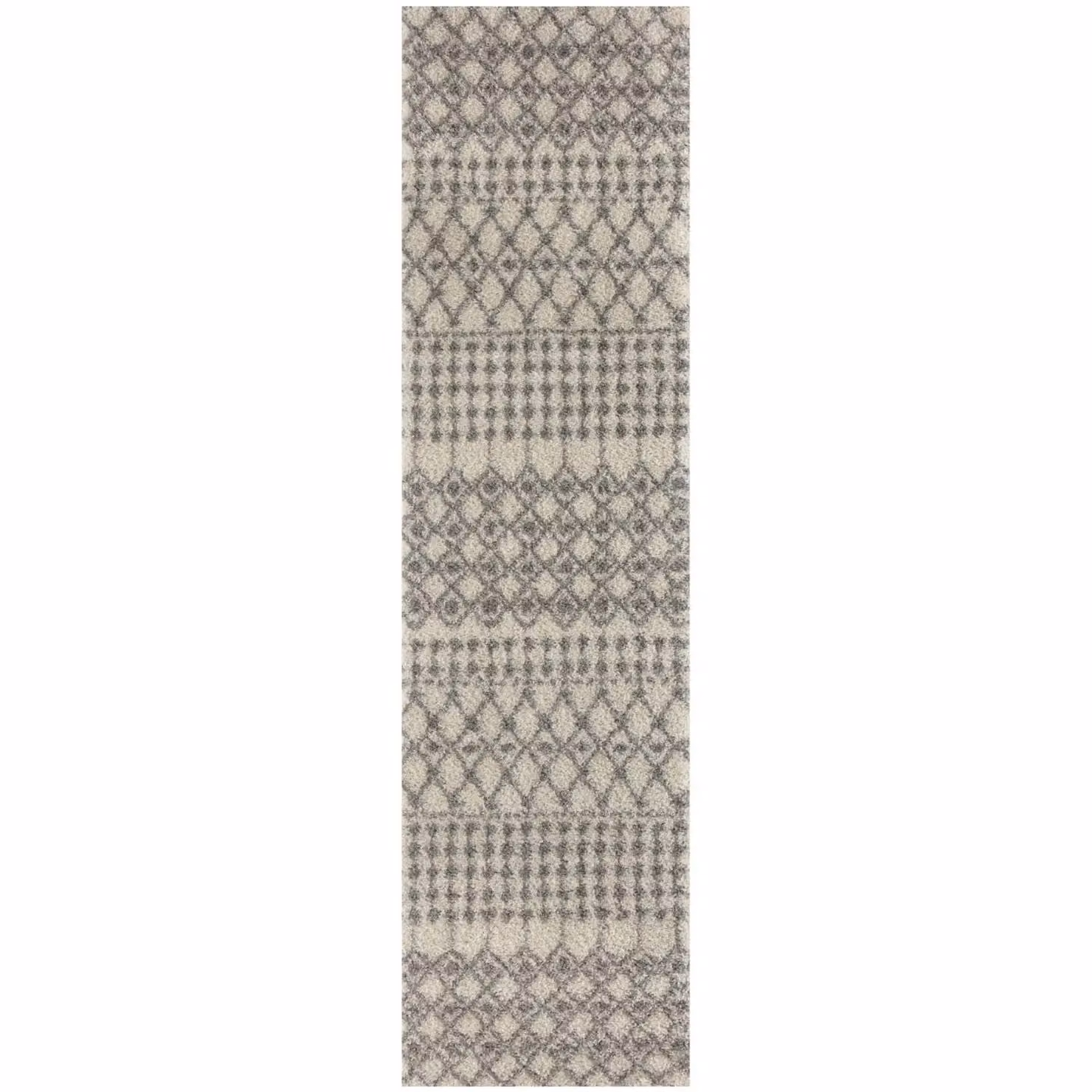 THE RUGS Moroccan Soft High Pile Shaggy Tribal Rug, Off-White, W: 160 cm, L: 230 cm – 2