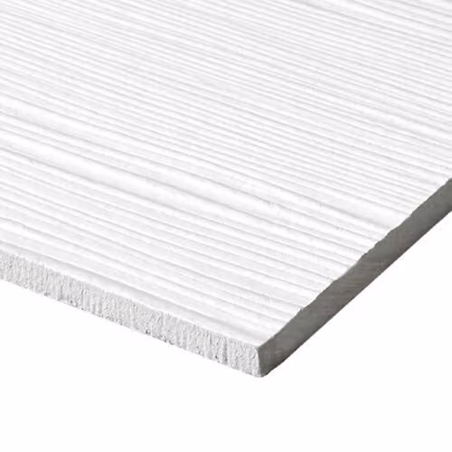 SwissPearl White Fibre Cement Cladding Plank Board, Pack of 4, W: 18 cm, L: 3.6 m