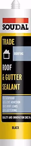 Soudal Black Roof and Gutter Sealant 300ml