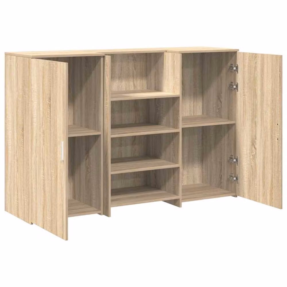 Berkfield Home Sonoma Oak Reception Desk in Light Brown, W: 155 cm, D: 50 cm, H: 103.5 cm – 2