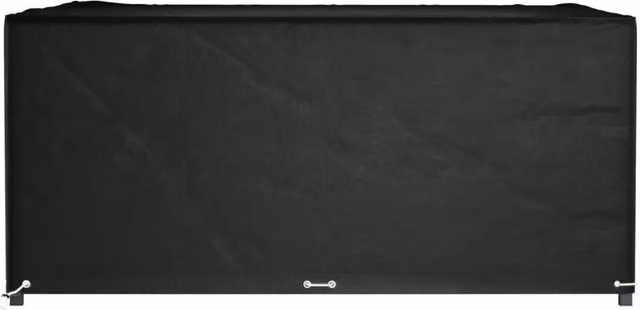 Berkfield Home Durable Square Garden Furniture Cover with 16 Eyelets, Black, W/D/H: 300 x 300 x 75 cm