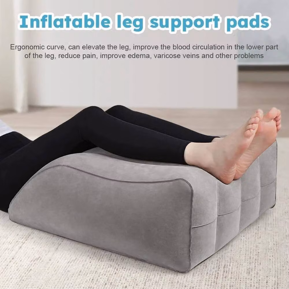 FLAVORA Grey Inflatable Soft Wedge Cushion for Leg and Foot Elevation – 2