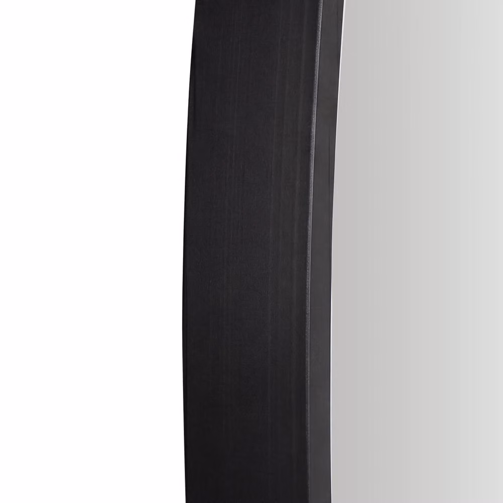 Yezi Round Wall Mirror in Black with Metal Frame and Glass, Diameter: 60 cm – 2