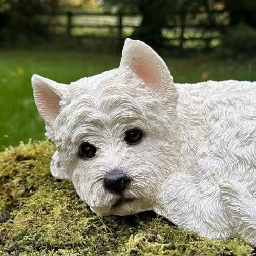 Animal Crackers Laying West Highland Terrier Figurine, Multicolour Plastic Tabletop Decoration – 2