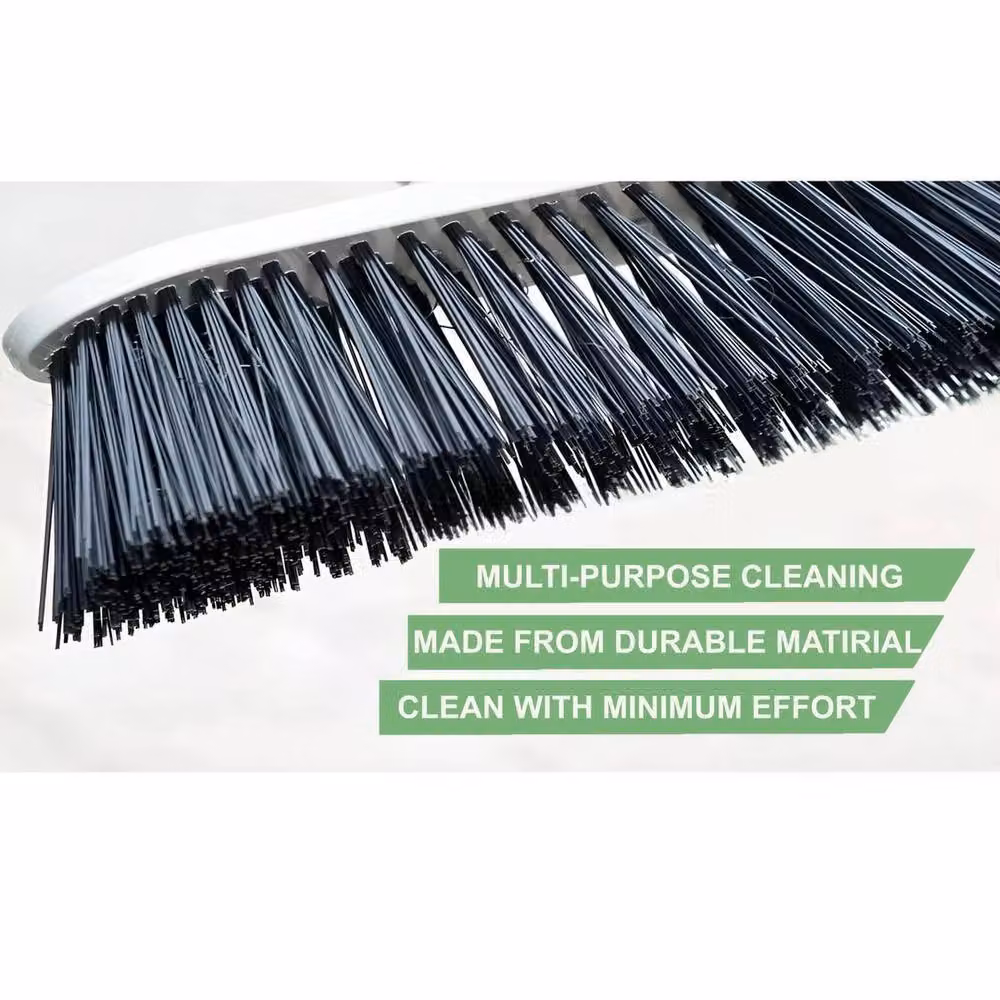 SPETLEK Outdoor Broom with Stainless Steel Telescopic Handle in Silver – 3